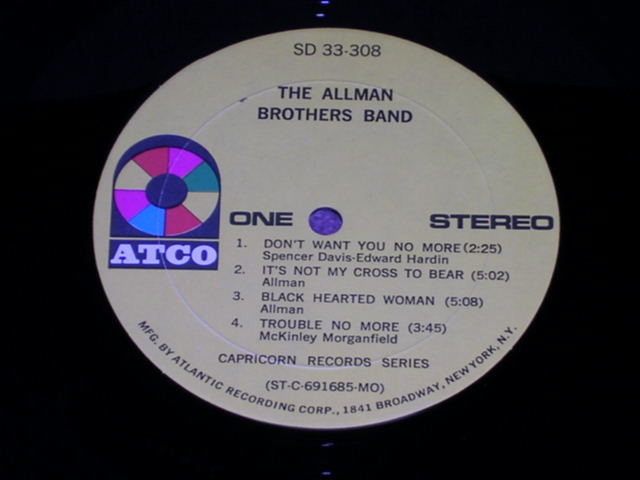 画像: THE ALLMAN BROTHERS BAND - THE ALLMAN BROTHERS BAND / US ORIGINAL 1st PRESS  LP 