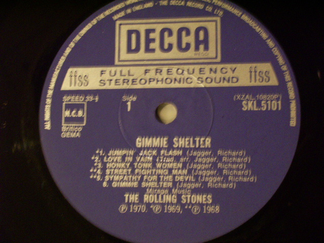 画像: ROLLING STONES - GIMME SHELTER /  1971 UK ORIGINAL LP 