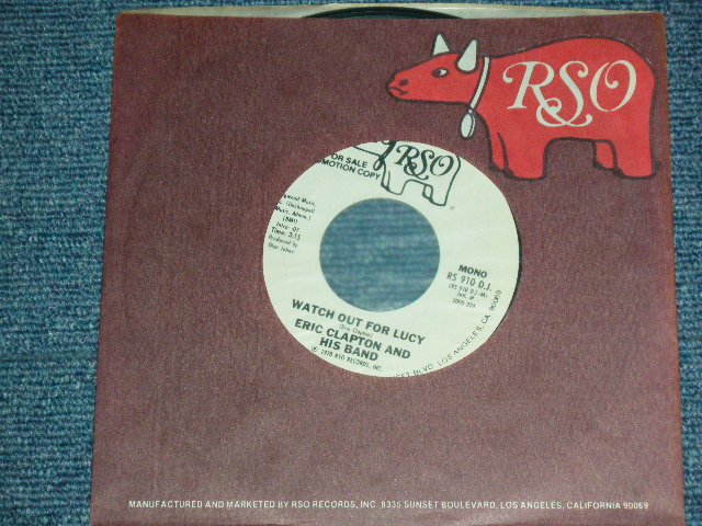 画像: ERIC CLAPTON - WATCH OUT FOR LUCY ( Promo Only Same Flip MONO/STEREO ) / 1978 US ORIGINAL PROMO Only 7"Single