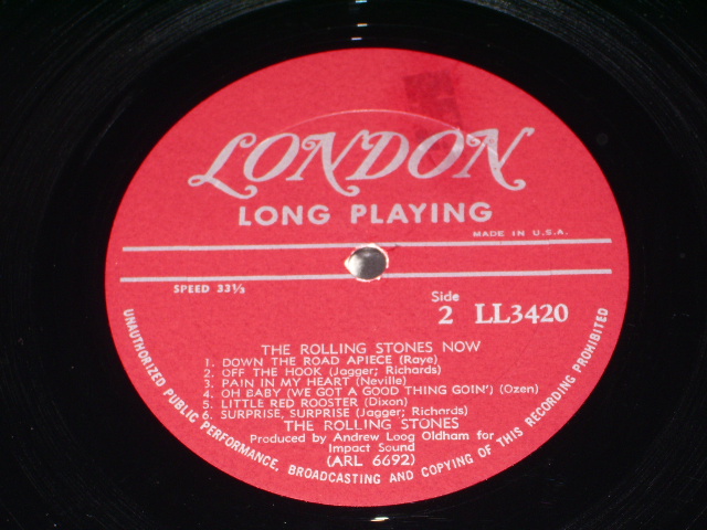 画像: ROLLING STONES - THE ROLLING STONES,NOW   /  US ORIGINAL MAROON LABEL LP 