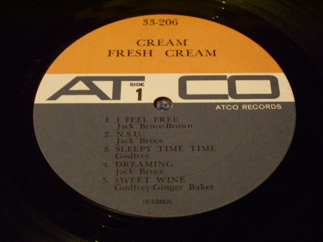 画像: CREAM - FRESH CREAM (Matrix # A)C-12489-1A CT B)C-12490-1A CT)  "TERRE HAUTE Press in INDIANA" (Ex++/MINT- BB) / 1967 US AMERICA ORIGINAL 1st Press "BROWN & GRAY Label" "MONO" Used LP 