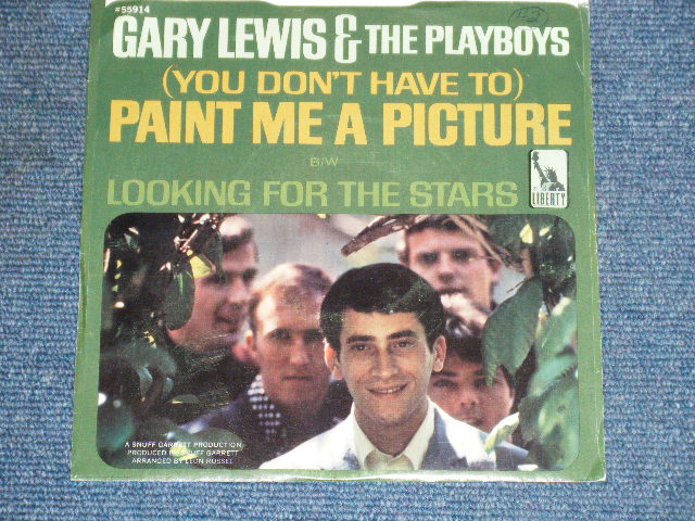 画像1: GARY LEWIS & THE PLAYBOYS - PAINT ME A PICTURE ( Ex++/Ex+++ )  /1966  US ORIGINAL 7"SINGLE + PICTURE SLEEVE 