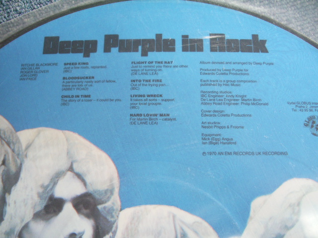 画像: DEEP PURPLE - IN ROCK  ( PICTURE DISC ) / 1991  LIMITED NEW LP