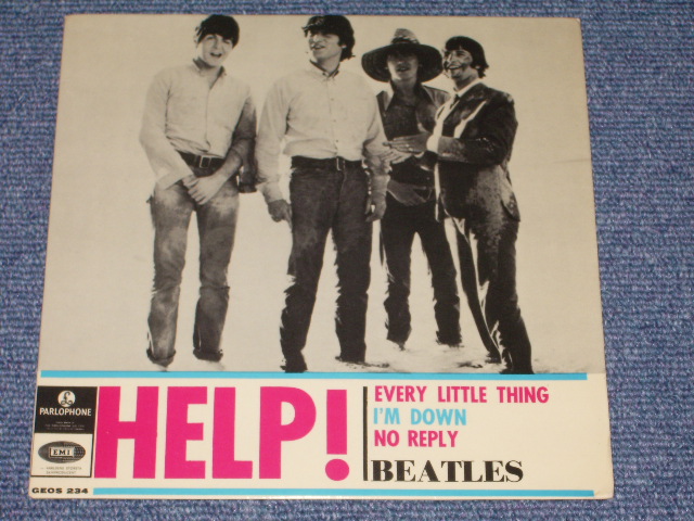 画像1: THE BEATLES -  HELP! ( 4 Tracks EP : MINT-/MINT- ) / 1965  SWEDEN ORIGINAL Used 7" EP With PICTURE SLEEVE 