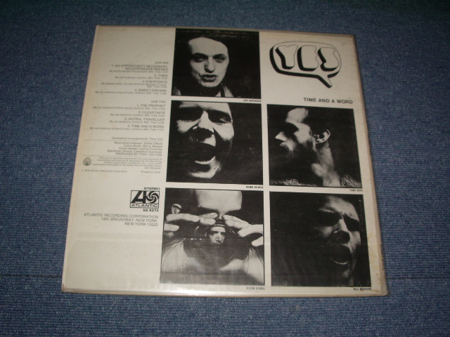 画像: YES - TIME AND A WORD ("1841" CREDIT LABEL / Matrix # D & A.) / 1970 US ORIGINAL "1841" Credit LABEL LP 