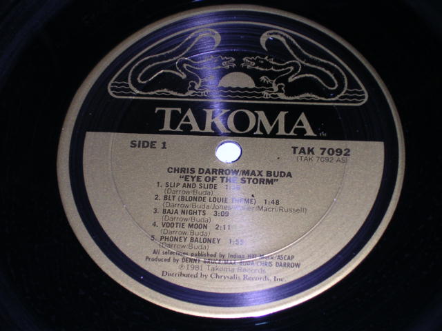 画像: CHRIS DARROW-MAX BUDA  -  EYE OF THE STORM / 1981 US ORIGINAL LP