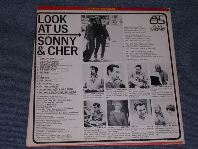 画像: SONNY & CHER - LOOK AT US / 1965 US ORIGINAL MONO LP With TITLE STICKER on FRONT 