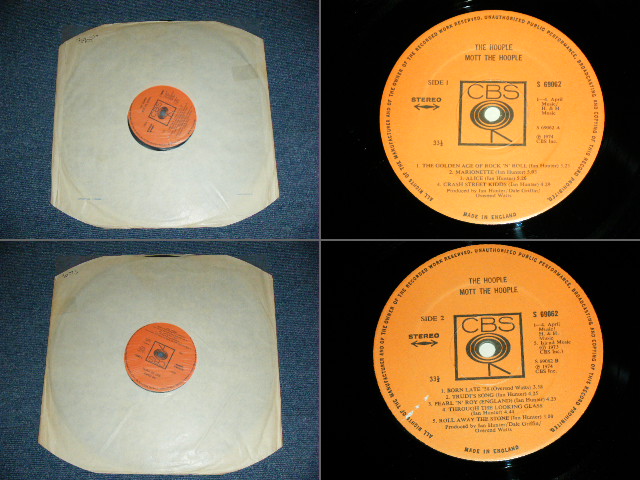 画像: MOTT THE HOOPLE  - THE HOOPLE ( Ex/Ex+++ ; With TITLE Sticker & INSERTS  ) / 1974 UK ORIGINAL Used LP  
