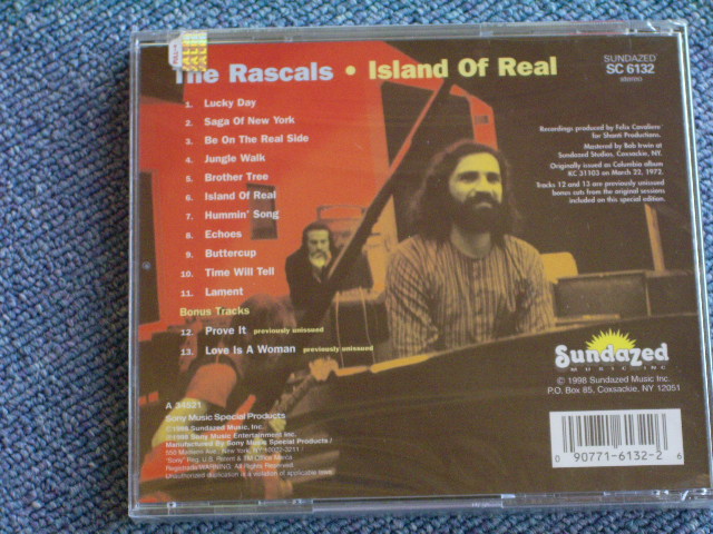 画像: THE RASCALS - ISLAND OF REAL /1998 US SEALED NEW CD