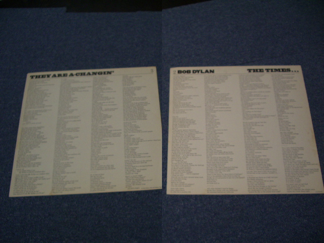 画像: BOB DYLAN - THE TIMES THEY ARE A CHANGIN' (With SONG SHEET : Ex-/Ex++) /  1964 US ORIGINAL STEREO LP