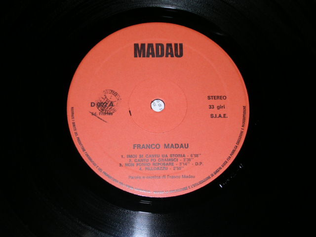 画像: FRANCO MADAU - OTTANA / 1980 ITALY ORIGINAL LP