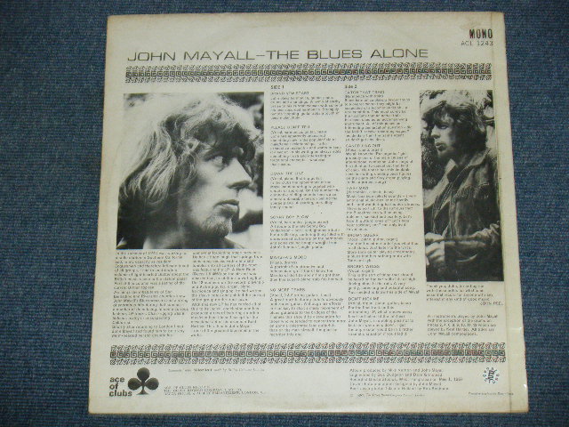 画像: JOHN MAYALL - THE BLUES ALONE  / 1967 UK ORIGINAL MONO LP 