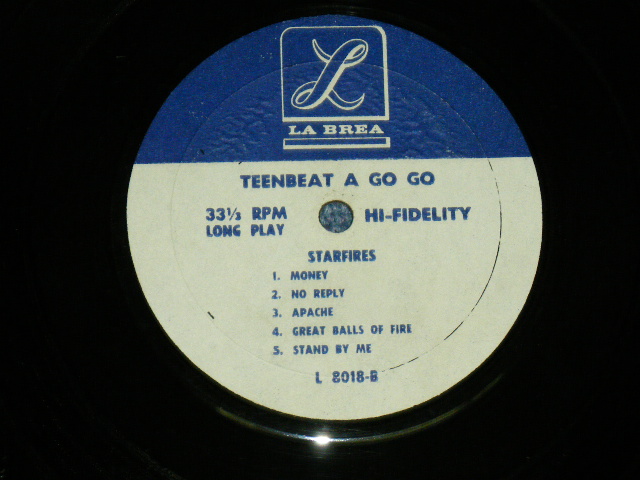 画像: THE STARFIRES - TEENBEAT A GO GO  /1965 US ORIGINAL MONO  LP 