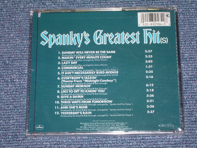 画像: SPANKY & OUR GANG - SPANKY'S GREATEST HITS  / 1988 US Brand New  Sealed  CD 