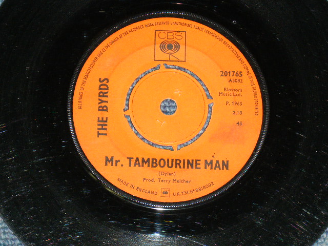 画像: THE BYRDS - MR. TABOURINE MAN :  Produced by TERRY MELCHER  / 1965 UK ENGLANG ORIGINAL Used  7" Single 