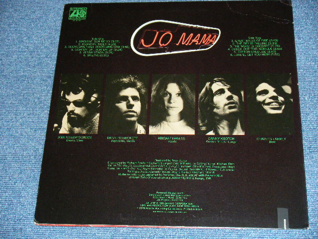 画像: JO MAMA - JO MAMA ( 'PIZZA HOUSE' :  Ex+++/MINT- ) / 1970 US ORIGINAL  LP 
