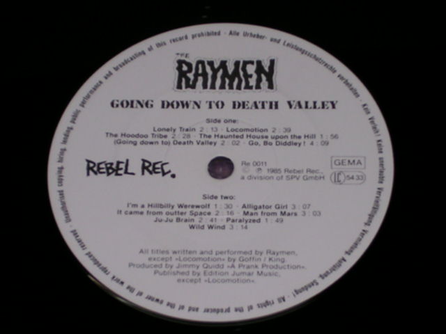 画像: THE RAYMEN - GOING DOWN TO DEATH VALLEY/ GERMANY  LP
