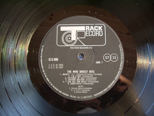 画像: THE WHO  -  DIRECT HITS  / 1968 ORIGINAL STEREO LP 