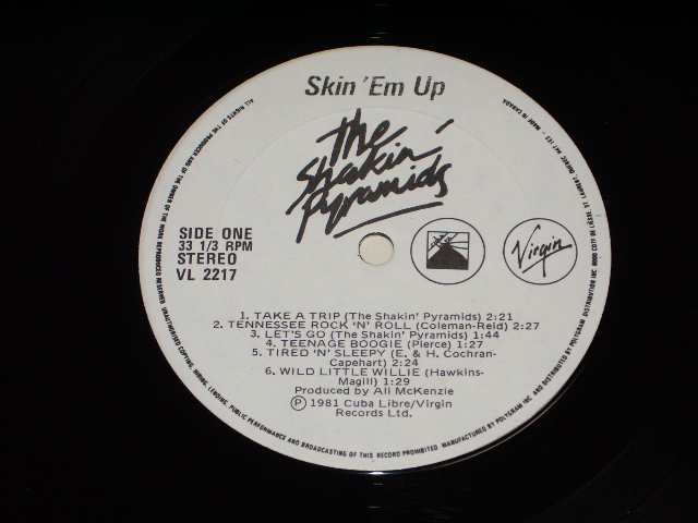 画像: SHAKIN' PYRAMIDS - SKIN 'EM UP ( MINT/MINT-) / 1981 CANADA ORIGINAL Used LP 