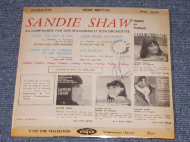 画像: SANDIE SHAW - CHANTE EN FRANCAIS / 1960s FRENCH ORIGINAL EP With PICTURE SLEEVE 