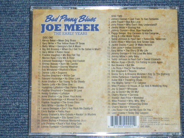 画像: V.A. OMNIBUS - BAD PENNY BLUE :  JOE MEEK THE EARLY YEARS   / 2009 EU ORIGINAL Brand New Sealed 2CD's set  