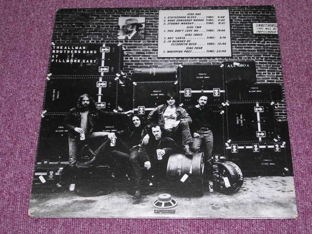 画像: THE ALLMAN BROTHERS BAND - AT FILLMORE EAST/ US ORIGINAL 1st PRESS  2LP's 