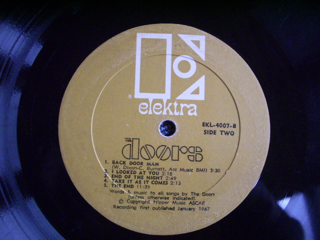 画像: THE DOORS - THE DOORS ( DEBUT ALBUM: Ex+/VG+++)   MONO STICKER ON FRONT )  /  1967 US ORIGINAL MONO Used LP 