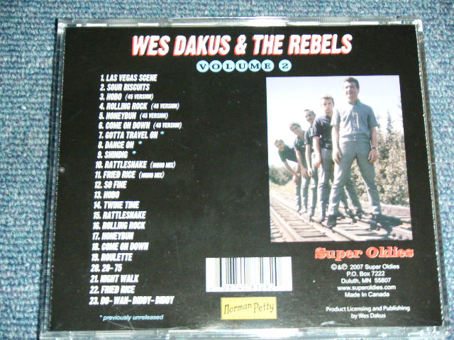 画像: WES DAKUS & THE REBELS  ( 60'S CANADIAN BEAT GARAGE BAND ) - VOLUME 2 / 2007 US & CANADA  ORIGINAL Brand New CD
