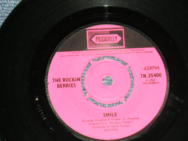 画像1: ROCKIN' BERRYS - SMILE / 1967  UK ORIGINAL 7"SINGLE
