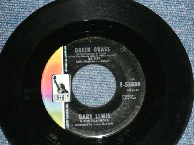 画像: GARY LEWIS & THE PLAYBOYS - GREEN GRASS /1966  US ORIGINAL 7"SINGLE + PICTURE SLEEVE 
