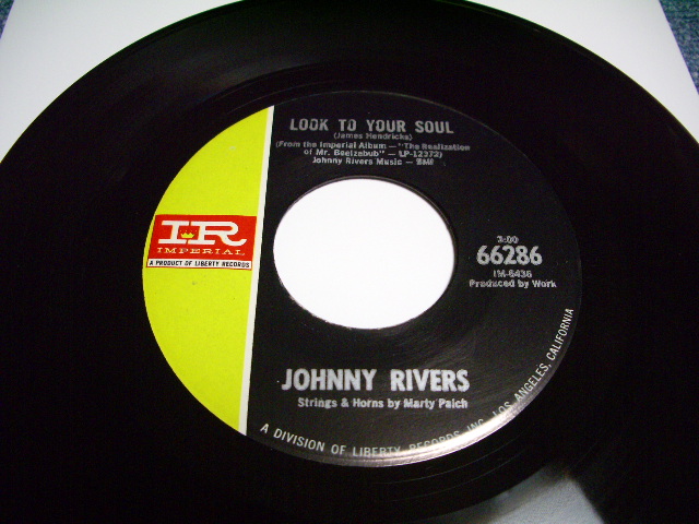 画像: JOHNNY RIVERS - LOOK TO YOUR SOUL / US ORIGINAL 7"45 Single With PICTURE SLEEVE