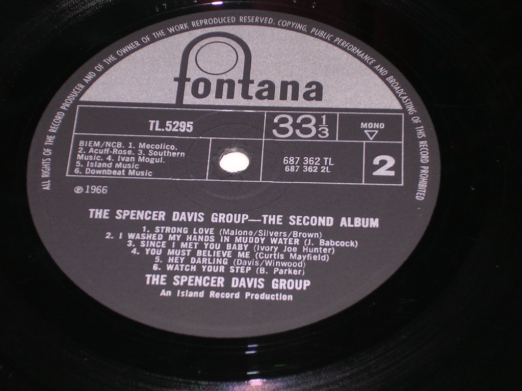 画像: SPENCER DAVIS GROUP - THE SECOND ALBUM   /  1966 UK ORIGINAL MONO LP 