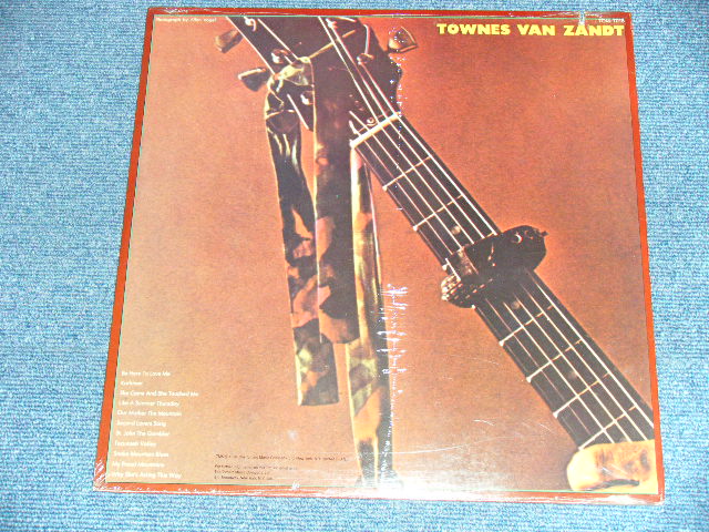 画像: TOWNES VAN ZANDT  - TOWNES VAN ZANDT  (MINT-/MINT- CUT OUT / 1978 Version US AMERICA REISSUE Used LP 