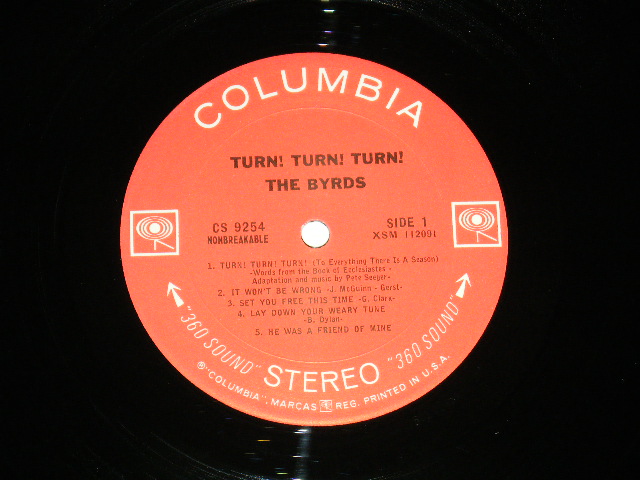 画像: BYRDS, THE - TURN! TURN! TURN! / 1965 US ORIGINAL '360 Sound Stereo' Used LP 