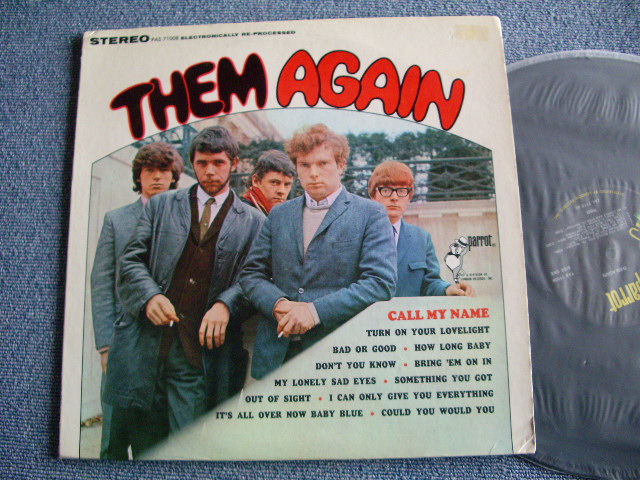 画像1: THEM ( VAN MORRISON )  - THEM AGAIN  / 1966 US ORIGINAL STEREO LP 