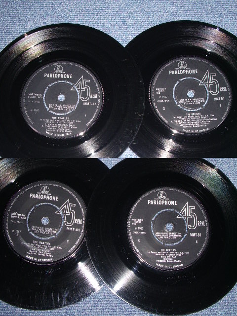 画像: THE BEATLES - MAGICAL MYSTERY TOUR ( Ex+++/Ex++ ) / 1967 UK ORIGINAL MONO 7"EP With PICTURE SLEEVE and BLUE LYRIC SHEET 
