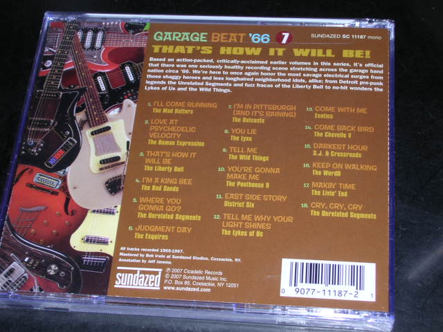 画像: V.A. - GARAGE BEAT '66 Vol.7  THAT'S HOW IT WILL BE! / 2007 US SEALED CD 