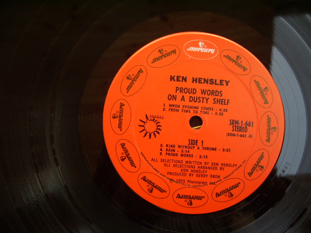 画像: KEN HENSLEY( of URIAH  HEEP ) - PROUD WORDS ON A DUSTY SHELF / 1973 US ORIGINAL LP 