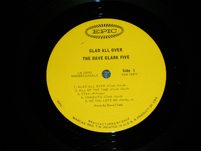 画像: DAVE CLARK FIVE - GLAD ALL OVER ( 1st PRESS WITHOUT INSTRUMENTS FRONT COVER )   / 1964 US ORIGINAL MONO  LP 