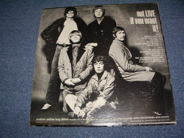 画像: ROLLING STONES - GOT LIVE IF YOU WANT IT /  US ORIGINAL MAROON LABEL LP 