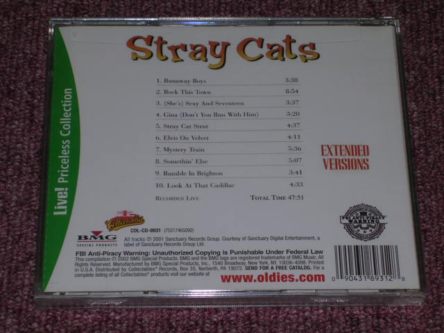 画像: STRAY CATS - EXTENDED VERSIONS ( UNRELEASED LIVE TRACKS in JAPAN ) / 2001 US ORIGINAL Brand New SEALED CD 