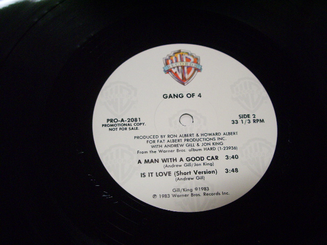 画像: GANG OF FOUR - IS IT LOVE   / 1983 US ORIGINAL PROMO ONLY 12inch