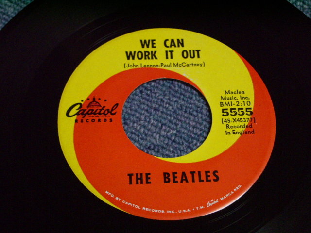 画像: BEATLES - WE CAN WORK IT OUT / US 7" SINGLE ORIGINAL  With PS