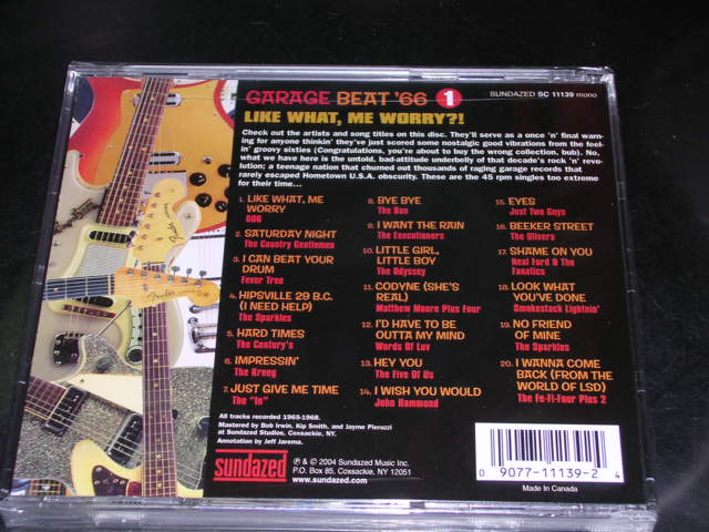 画像: V.A. - GARAGE BEAT '66 Vol.1  LIKE WHAT, ME WORRY  / 2004 US AMERICA Brand New SEALED CD