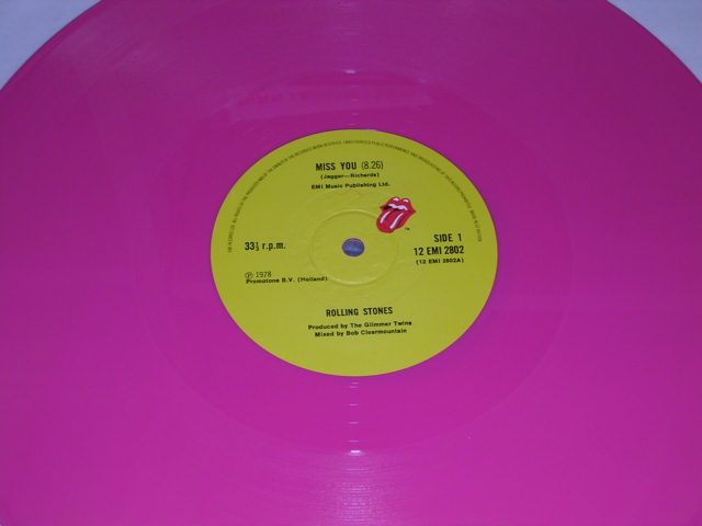 画像: ROLLING STONES - MISS YOU / 1978 UK ORIGINAL "PINK WAX VINYL" Used 12"  Single