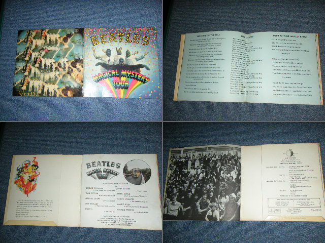 画像: THE BEATLES - MAGICAL MYSTERY TOUR ( Ex++/Ex : SOLID CENTER Style Label  ) / 1967 UK ORIGINAL MONO 7"EP With PICTURE SLEEVE and BLUE LYRIC SHEET 