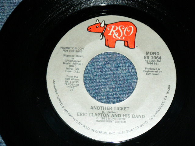画像: ERIC CLAPTON - ANOTHER TICKET ( Promo Only Same Flip MONO/STEREO ) / 1981 US ORIGINAL PROMO Only 7"Single