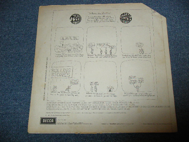 画像:  THE ROLLING STONES - BETWEEN THE BUTTONS  ( MATRIX # 4A/6A : VG+/VG++ )/ 1967 UK ORIGINAL MONO LP 
