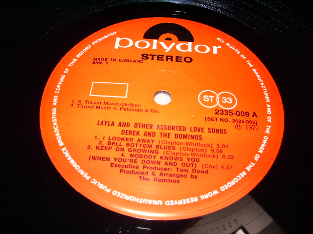 画像: DEREK & THE DOMINOS - LAYLA    / UK ORIGINAL LP 