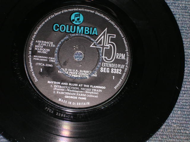 画像: GEORGIE FAME - RHYTHM & BLUE BEAT (- /Ex++) / 1964 UK ENGLAND ORIGINAL 45rpm 4 Track Used 7" EP 